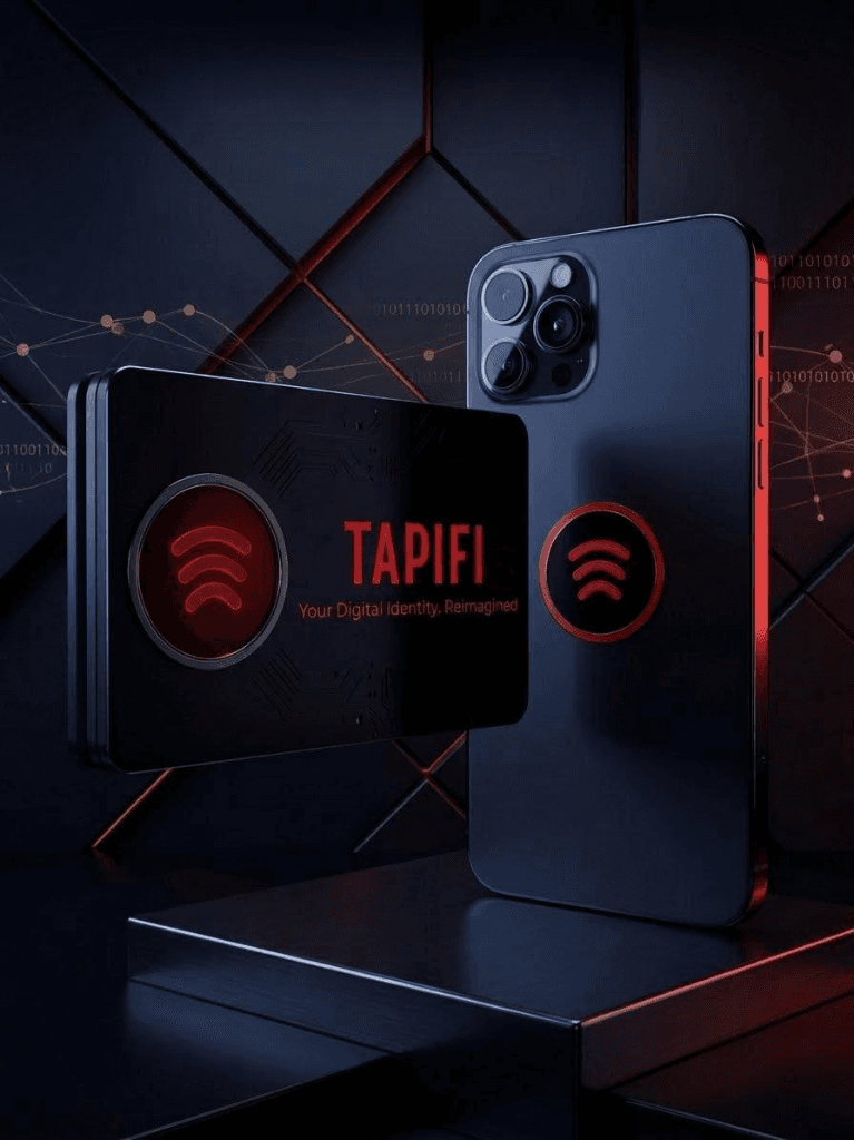Tapifi NFC card and phone